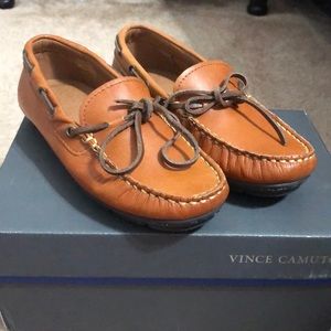 Vince Camuto Boys loafers dress shoes brown